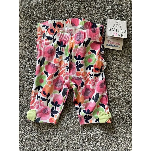 ❤️Ruffle Butts Capri Leggings 0-6M - Picture 1 of 5
